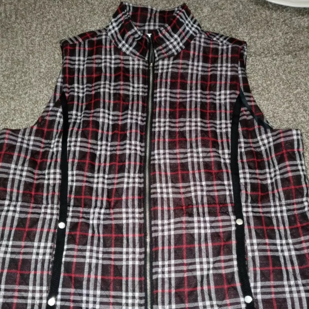 Erin London Women’s Flannel Zip Up Vest